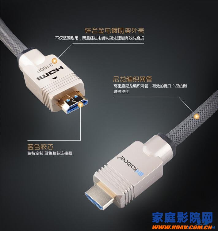 开博尔A系HDMI2.0线发烧级玩家首选线缆(图2)