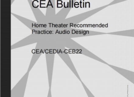 CEA/CEDIA-CEB22家庭影院声学设计标准手册下载