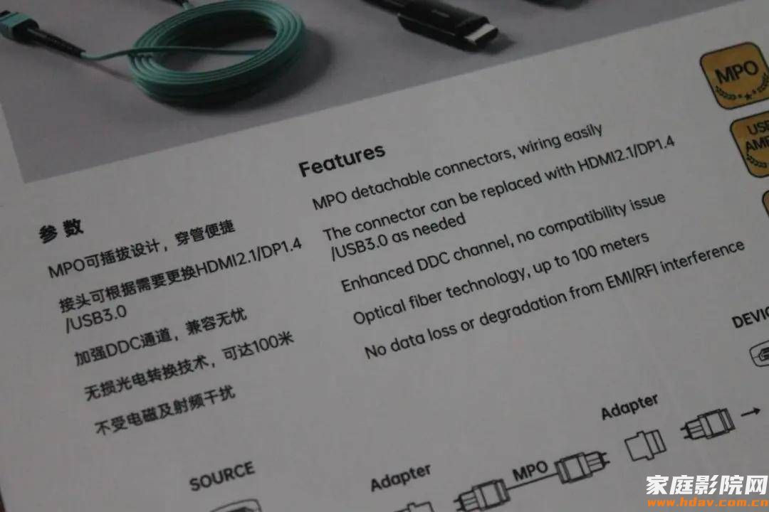 未来HDMI线长什么样?家庭影院装修埋线新选择(图8) 未来HDMI线长什么样?家庭影院装修埋线新选择(图8)